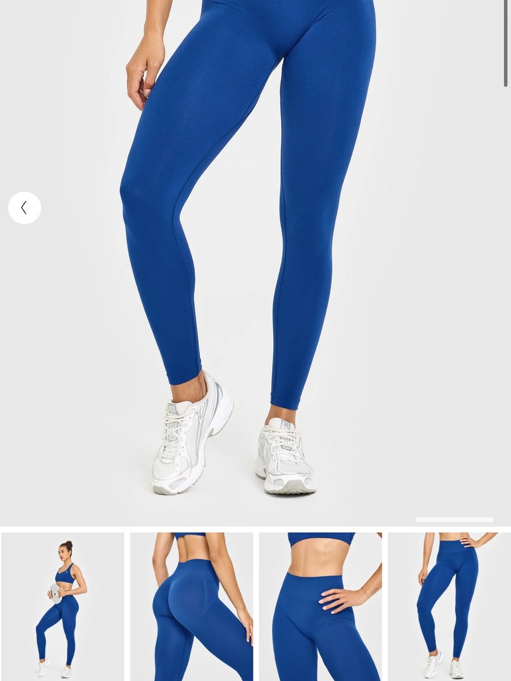 Oner Active mid waist seamless vintage navy leggings